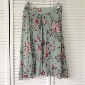 FLORAL A-LINE SKIRT by BANANA REPUBLIC